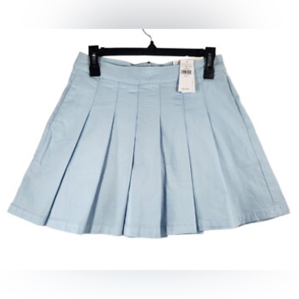 American Eagle Light Blue Pleated Women's Skirt